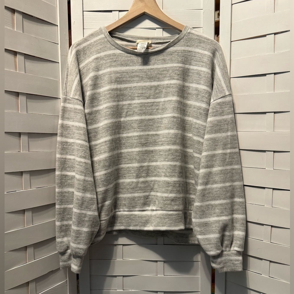 BiBi Striped Oversized Crop Sweater